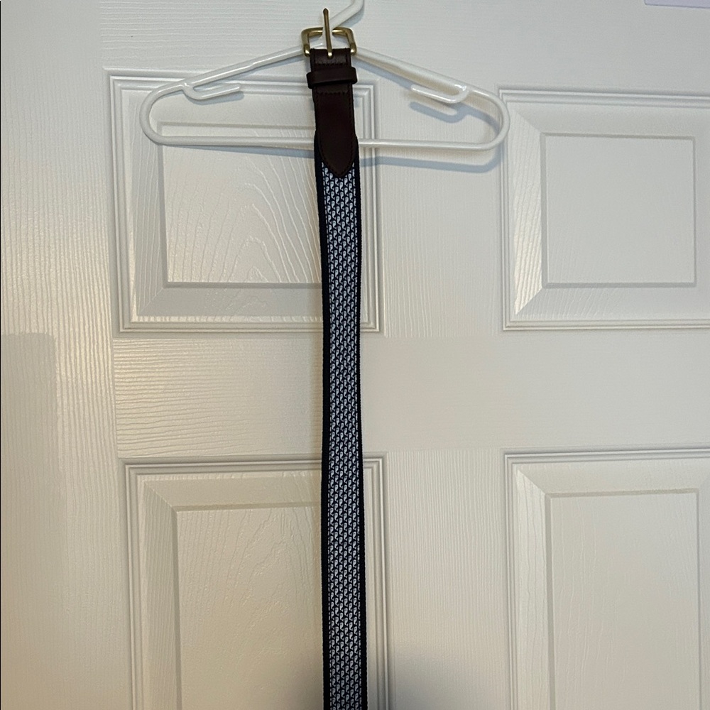 Vineyard Vines Navy and White Kids Belt